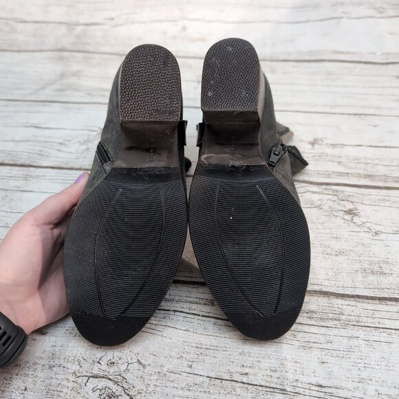 Cocolico Vita Harness Ankle Boots Grey Suede Booties Women Size 40 - Picture 10 of 11